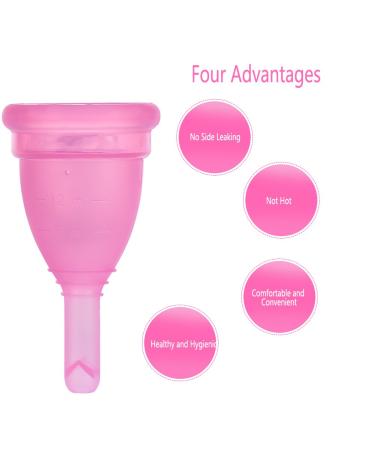 Silicone Menstrual Cup - Comfortable Leak-Free & Safe | Hygiene Cup for Women (S-#3) - Buy Online on GoSupps.com