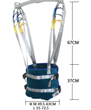 Patient Lift Medical Slings Walking Standing Aids Full Body Transfer Belt Strap for Thigh Hip Waist Lumbar Back Supports Leg Exercise Load Capacity 230kg L - Buy Online on GoSupps.com
