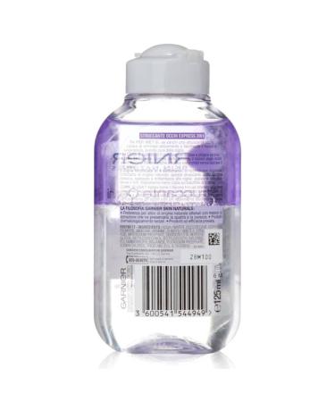 Garnier 2-in-1 Waterproof Eye Makeup Remover with Arginine | Gentle Effective Removal | 6 x 125ml | International Shipping Available - Buy Online on GoSupps.com
