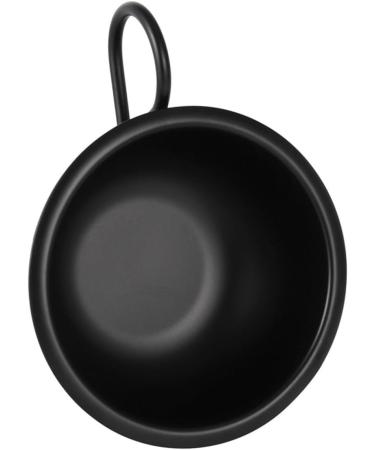 2PCS Black Makeup Mixing Bowl Set - Spa & Shaving Bowl with Handle for Facial Masks & Razor Foam - 9.2cm - Buy Online on GoSupps.com