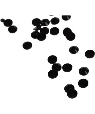 Geuxe 2000pcs Crystal Flatback Acrylic Rhinestones Beads Nail Art (Black) - Buy Online on GoSupps.com