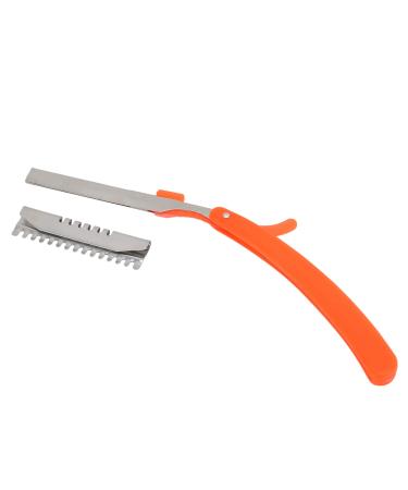 Udavivi Folded Razor Manual Retro Straight Edge Shaving Razor Without Blade for Men