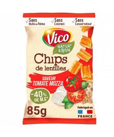 Lentils Chips Tomato Mozzarella 85G|Vico|(Lot Of 4)|Best Deal