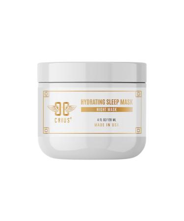 Hydrating Sleep Mask 4 Oz Made in USA Quick Absorption Quality Potent Ingredients Lightweight Formula Non-GMO GMP Certified Facility Cruelty-Free Products