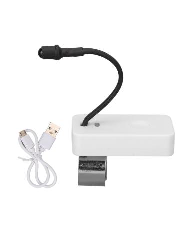 ANGGREK LED Ear Pick Lamp 3 Speeds Thumb Lamp Ear Pick Thumb Lamp LED Ear Light USB Rechargeable Ear Pick Thumb Lamp for Ear Cleaning(White)