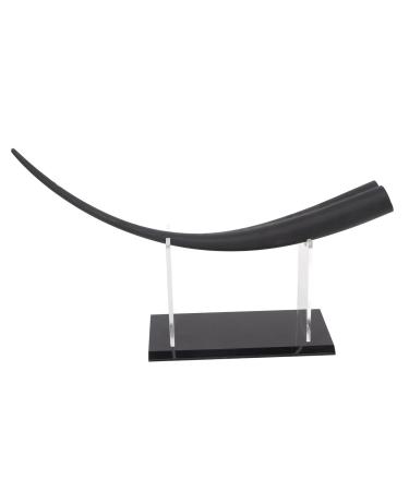 Large Eyelash Teaching Diaplay Model Huge Thicken Flat Buttom Double Tip Training Demonstration Tool with Acrylic Display Stand Professional Eyelash Teaching Tool for Eyelash