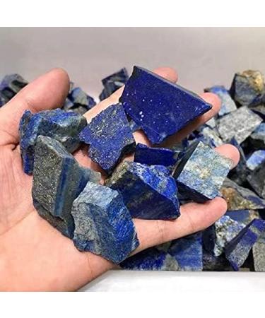 6pc 35g-50g Natural Blue raw Quartz Stone Lapis Lazuli Rough Crystal Minerals Chakra Reiki Balancing - Buy Online on GoSupps.com