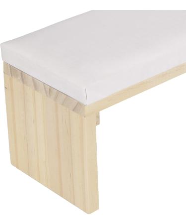 Nail Arm Rest Wooden Manicure Pillow Stand Nail Art Hand Pillow Mat Soft Comfortable PU Leather Wooden Stand Arm Rest Cushion for Nail Salon (White) - Buy Online on GoSupps.com