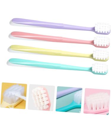 Shop Goohochy 4-Piece Soft Cotton Toothbrush Set for Sensitive Gums - Silk Travel Oral Care | Japanese Style - Buy Online on GoSupps.com