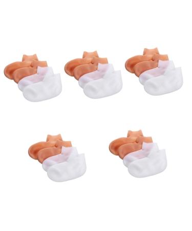 minkissy 10 Pairs Exfoliating Moisturizing Socks Heel Socks for Dry Cracked feet Cosmetics Socks Heel spa Socks Reusable Socks feet Care Socks Heel Protector Socks Pedicure Miss Foot sebs