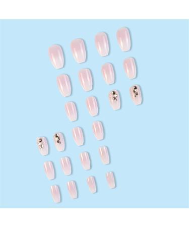 VOTACOS Pink Ombre Star Press On Nails - Medium Square False Nails for Women - Buy Online on GoSupps.com