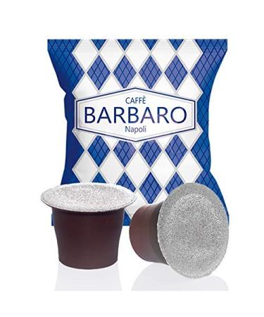 Pack of 500 Barbaro cream Naples blue blend coffee capsules compatible with Nespresso