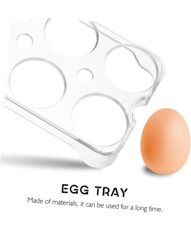 Angoily 2pcs Plastic Egg Racks Eggs Fridge Egg Holder Refrigerator Egg Stands Egg Tray Side Door - Buy Online on GoSupps.com