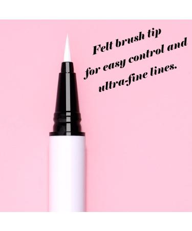 FAEYLI MAKEUP White Waterproof Liquid Eyeliner Pen - Ultra-Fine Felt-Tip, Quick Drying Formula 0.21 Fl. Oz - Buy Online on GoSupps.com