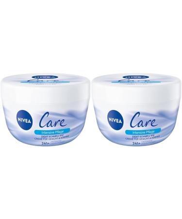 NIVEA CARE cream fast -moving cream for the face and body moisturizing Nivea cream for a tender and smooth skin feeling (200 ml) (pack with 2) 1 200 ml (2 pack)