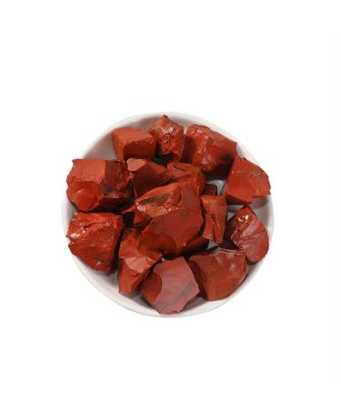 Natural Crystal Rough Natural Magic 100g Natural Red Jasper Rough Stones Specimens Raw Crystals Irregular Shape Rock Stone for Fish Tank Aquarium (Size : 2-3cm 100g)