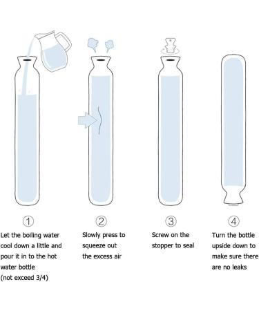 Buy Hansum 2L Extra Long Fluffy Hot Water Bottle - Portable Gray Body & Bed Warmer - Buy Online on GoSupps.com