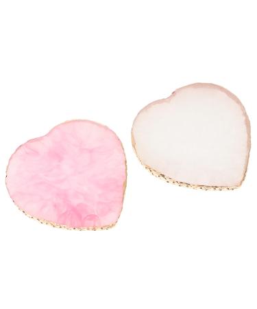 2pcs Palette Nail Color Mixing Plate Nail Polish Mixing Tray Manicure Pallet Nail Paint Mixing Board DIY Nail Color Plate Nail Art Mixing Tray Manicure Beauty Tray DIY Color Plate 8.5x8.3cm Assorted Color