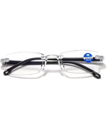 Twaynorb Sapphire Anti Blue Light Reading Glasses - Dual Focus High Hardness 3.50 for Ages 65-70 - 2 Pairs - Buy Online on GoSupps.com
