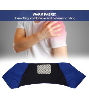 Premium Self-Heating Neck and Shoulders Pain Relief Pad - Adjustable Elastic Warm Shoulder Care (Blue) | International Shipping Available - Buy Online on GoSupps.com