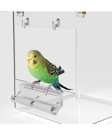 Bath Accessories Bird Bath Box PVC Parakeet Caged Bird Bathing Tub for Small Birds Canary Budgies Parrots Transparent Jaulas Para Pajaros Periquitos - Buy Online on GoSupps.com