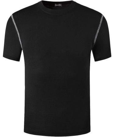 Sportides Boy's Short Sleeve Dry Fit Sport Polo Tee Shirt - LBS710 Black - Buy Online on GoSupps.com