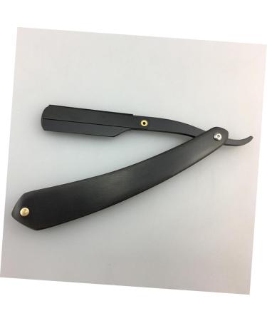 Minkissy Men's Folding Razor with Wooden Handle - Premium Metal Eyebrow Knife & Grooming Tool for Men - Buy Online on GoSupps.com