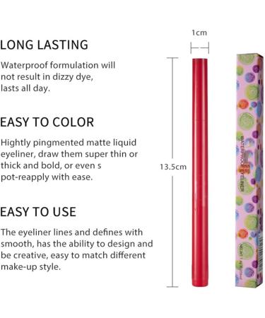 HADAVAKA 12 Colors Colored Eyeliner Long Lasting Bright Pigmented Glitter Colorful Eye Pencil Matte Soft Hyper Sharp Point Brush Eye Pencil for Women and Girls - Buy Online on GoSupps.com