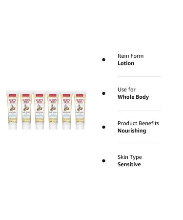 Burt's Bees Milk and Honey Body Lotion - 1 oz (Pack of 6) - Buy Online on GoSupps.com