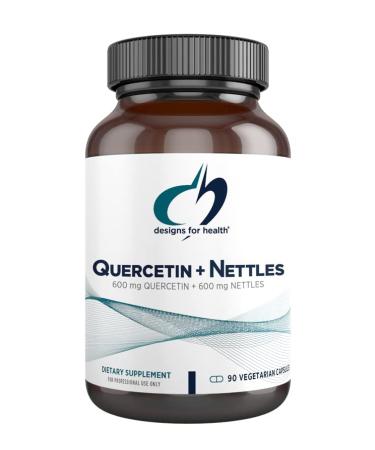 Designs for Health Quercetin + Nettles Capsules - Quercetin 600 mg - Flavonoid + Stinging Nettle Leaf Extract Herbal Supplement - Immune Support - Vegan + Gluten Free (90 Capsules) Standard Packaging