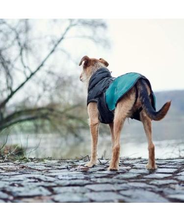 Buy Hunter Uppsala 2-in-1 All-Round Dog Coat - Water-Repellent Fleece in Anthracite/Petrol | International Shipping - Buy Online on GoSupps.com
