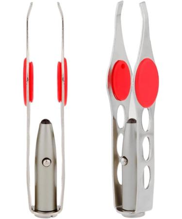1PC Tweezers With Light Stainless Steel Eyebrow Tweezer Hair Removal Spotlight Eyelash Tweezer Eyebrow Tweezer Professional Beauty Tools Illuminate Dark Areas - Buy Online on GoSupps.com