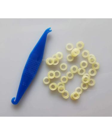 Buy 500 Pcs Amber 3.5OZ Elastic Rubber Bands - Medium Force Dental Orthodontic Latex Bands for Dreadlocks & Braids + 5 Free Placers - International Shipping Available - Buy Online on GoSupps.com