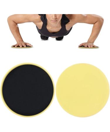 Agate Core Sliders - 2PCs Fitness Slide Equipment for Full Body Training Strengthen Abs Butt & Belly - Home Exercises in Yellow - Buy Online on GoSupps.com
