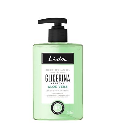 Lida Lida - 100% natural liquid hand soap with glycerin and aloe vera | Hand gel | Deep cleanses and moisturizes all skin types | Traditional preparation - 250ml