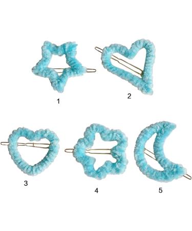 Limtula Spring Plush Multi-shape Side Hairpin for Woman Cute Sweet Style Charm Hair Clip Aesthetics Hair Accessories 3 love models - Buy Online on GoSupps.com