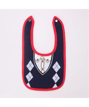 FEIFEI'S BOW 2PCS Baby Kids Bibs | Cotton Gentleman Bow Feeding Bandana Apron Set - Buy Online on GoSupps.com