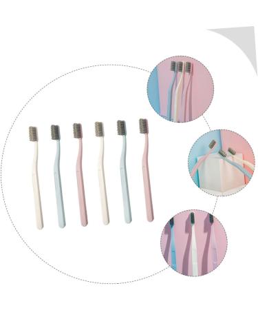 Plafope 6-Pack Manual Toothbrushes for Adults - Stiff Brush for Superior Tooth Cleaning & Oral Hygiene - Buy Online on GoSupps.com