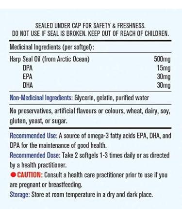 Maplelife Nutrition Harp Seal Oil 500 mg 100% Canadian Arctic Ocean Sourced EPA/DHA/DPA for Better Absorption Boost Brain Power Maintain Cardiovascular Health Lower Cholesterol & Triglyceride Anti-Inflammation Improve Cognitive Function 300 Softgels 300 c - Buy Online on GoSupps.com