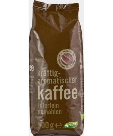  dennree dennree Organic Ground Roasted Coffee (2 x 500 g) - Buy Online on GoSupps.com
