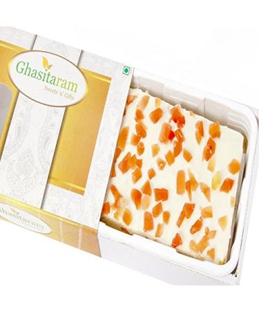 Ghasitaram Gifts Valentines Gift for Girlfriend/Boyfriend/Husband and Wife - Valentine Sweets - Irish Cashew Papaya Cake Valentine Sweets Irish Cashew Papaya Cake