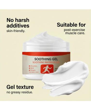 Gel de massage apaisant 50 g pour une d tente quotidienne - Soulage les tensions musculaires des paules du dos et des cuisses. Formule douce adapt e une utilisation r guli re. - Buy Online on GoSupps.com