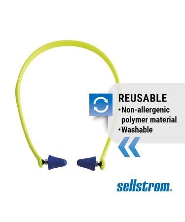 Buy Sellstrom Reusable Banded Ear Plugs - 25dB NRR Hearing Protection Hi-Viz Green/Blue Pack of 2 | International Shipping Available - Buy Online on GoSupps.com