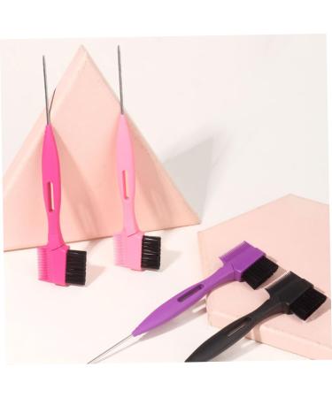 MAGICLULU Steel Needle Eyebrow Brush Set - Portable Eyebrow Comb & Hair Edge Brush for Women | Perfect for Travel & Precision Grooming - Buy Online on GoSupps.com