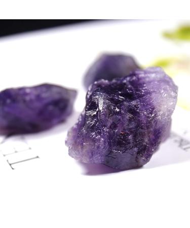 for 50g/Bag Natural Amethyst Raw Crystal deep Purple Rough SpecimenCrystal Quartz Stones and Minerals Fish Tank Stone Component