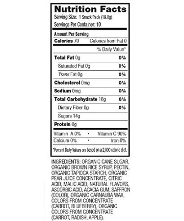 YumEarth Organic Sour Beans Assorted Flavors 10 Snack Packs 0.7 oz (19.8 g) Each - Buy Online on GoSupps.com