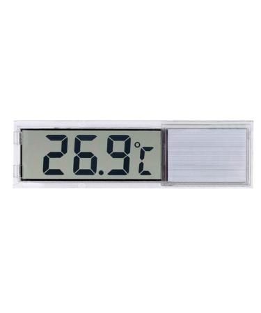 LCD Digital Fish Tank Aquarium Thermometer Stick-on Tank Temperature Sensor Ensures Accurate Reading for Aquarium Terrarium Amphibians and Reptiles Silver