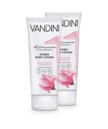 Vandini Hydro Body Lotion Women with Magnolia Blossom & Almond Milk - Body Lotion for normal to dry skin - vegan body lotion for women without silicones parabens & mineral oil (2x 200 ml) 2 pieces - Buy Online on GoSupps.com