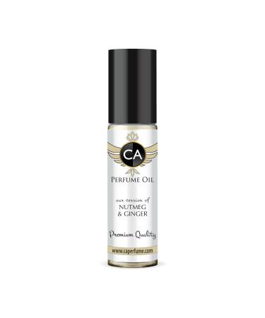 CA Perfume Impression of Jo M Nutmeg & Ginger For Women & Men Replica Fragrance Body Oil Dupes Alcohol-Free Essential Aromatherapy Sample Travel Size Concentrated Long Lasting Roll-On 0.3 Fl Oz/10ml
