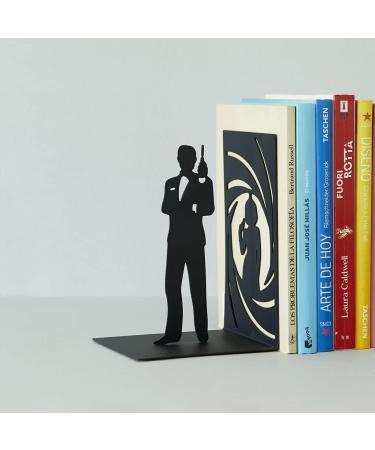 Shop Balvi Secret Agent Black Metal Bookend - Unique Design for International Shipping - Buy Online on GoSupps.com